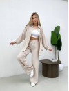 Костюм-двійка бежевого кольору 24680