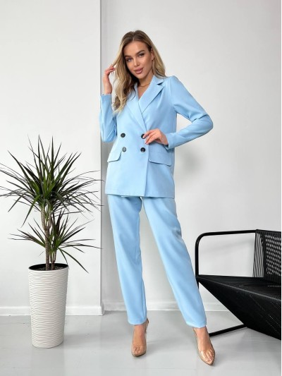 Костюм-трійка блакитного кольору 24434