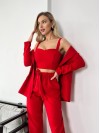 Костюм-трійка червоного кольору 24435