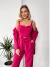 Костюм-трійка малинового кольору 24431