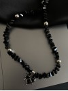 Намисто із серцем чорного кольору 31906