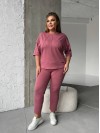 Легкий спортивний костюм пудрового кольору 30945