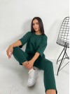 Легкий костюм для жінок смарагдового кольору 30839