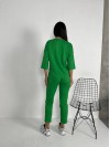 Легкий костюм для жінок зеленого кольору 30837
