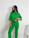 Легкий костюм для жінок зеленого кольору 30837