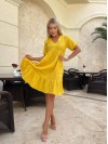 Легкое муслиновое платье желтого цвета 32681
