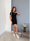 Легка сукня-футболка мiнi чорного кольору 32908