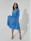 Легка сукня міді блакитного кольору 31566