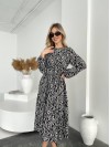 Легка сукня міді зебра чорного кольору 31969
