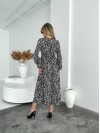 Легка сукня міді зебра чорного кольору 31969