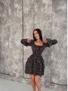 Легкое платье мини черного цвета 31832