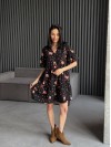 Легкое платье мини черного цвета 31874