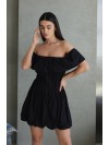 Легка сукня міні чорного кольору 32938