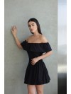 Легка сукня міні чорного кольору 32938