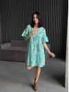 Легкое платье мини мятного цвета 31875