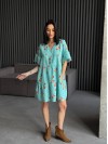 Легкое платье мини мятного цвета 31875