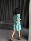 Легкое платье мини мятного цвета 31875