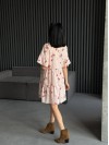 Легкое платье мини пудрового цвета 31877