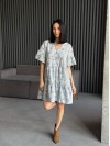Легкое платье мини серого цвета 31876