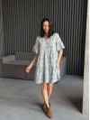 Легкое платье мини серого цвета 31876