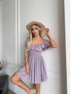 Летнее платье мини сиреневого цвета 33476