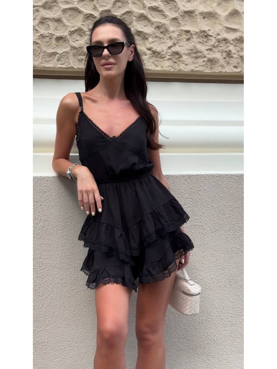 Лiтнiй сарафан мiнi чорного кольору 33872