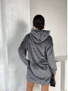 Махрова сукня-туніка графiтового кольору 29381