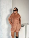Махрова сукня-туніка кавового кольору 29383