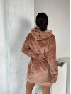 Махрова сукня-туніка кавового кольору 29383
