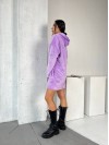 Махрова сукня-туніка лавандового кольору 29380
