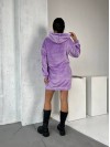 Махрова сукня-туніка лавандового кольору 29380