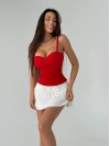 Женская майка пуш-ап красного цвета 33628