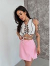 Міні спідниця-шорти рожевого кольору 31616