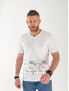 Футболка чоловіча з малюнком білого кольору 33258