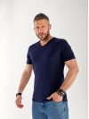 Чоловіча базова футболка синього кольору 33257