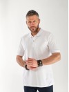 Чоловіча футболка-поло бiлого кольору 33232