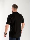 Чоловіча футболка-поло чорного кольору 33233