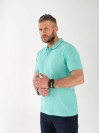 Чоловіча футболка-поло м'ятного кольору 33234