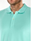 Чоловіча футболка-поло м'ятного кольору 33234