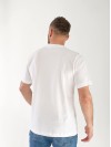 Чоловіча футболка з написом білого кольору 33455