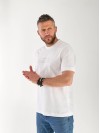 Чоловіча футболка з написом білого кольору 33455