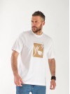 Чоловіча футболка з малюнком бiлого кольору 33304