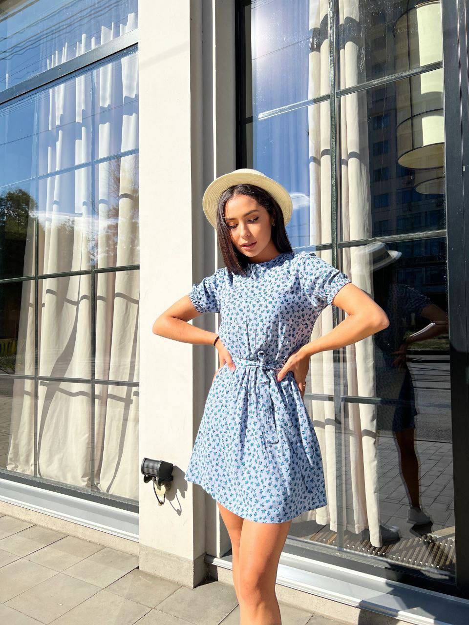 Літня сукня блакитного кольору 28379