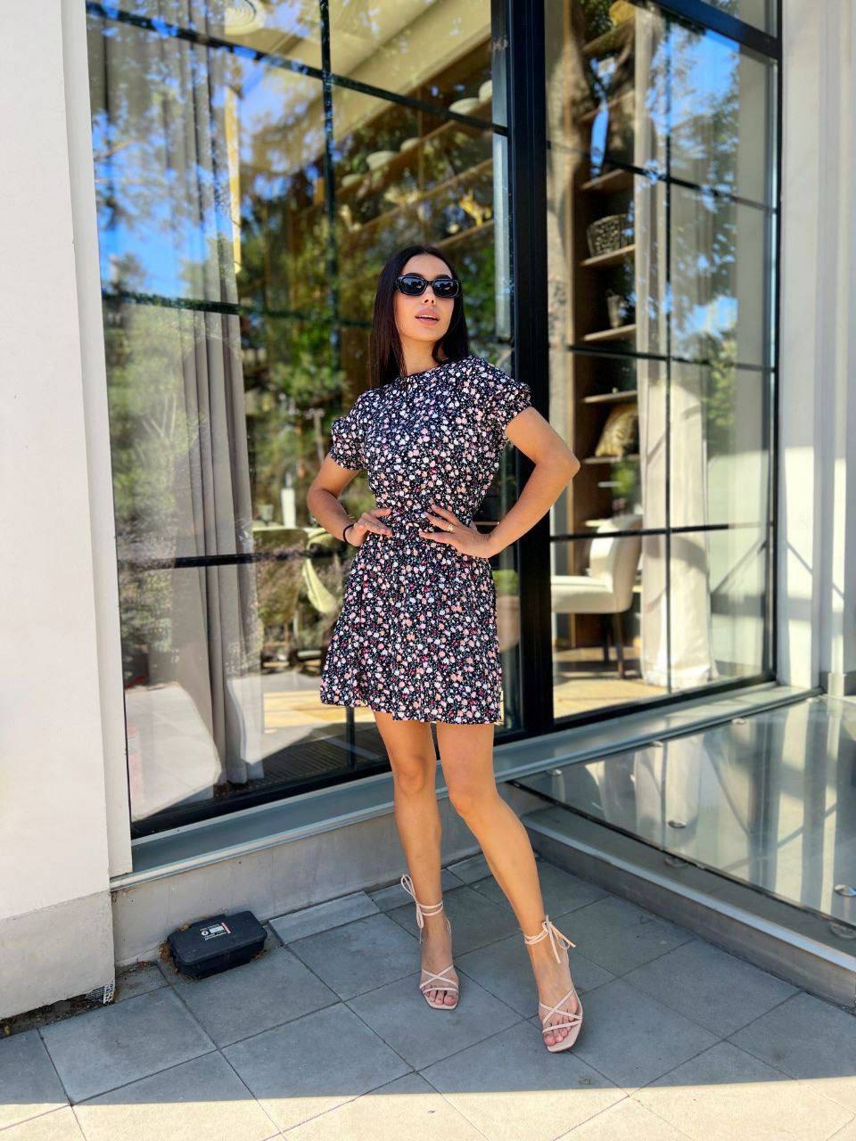 Легка сукня синього кольору 28380