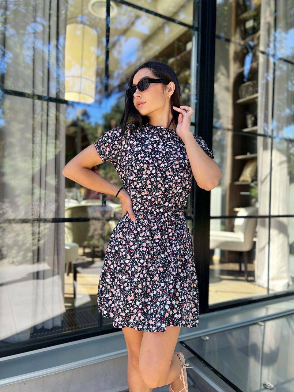 Легка сукня синього кольору 28380