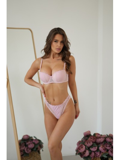 Жіночий комплект білизни рожевого кольору 28449 VL