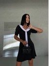 Сукня міні чорного кольору 29066