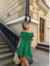 Сукня міні зеленого кольору 29081