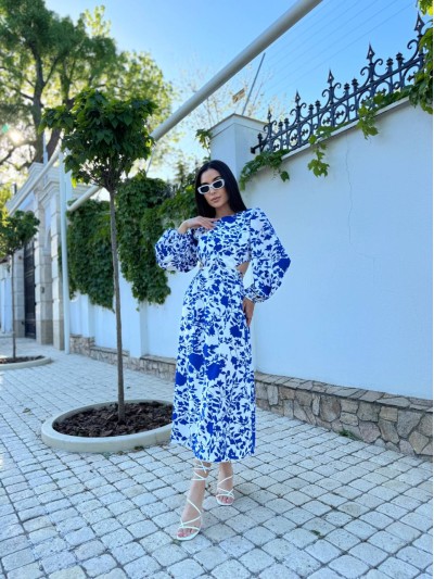 Платье синего цвета 27832