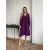 Сукня міді з поясом, фiолетового кольору 30249